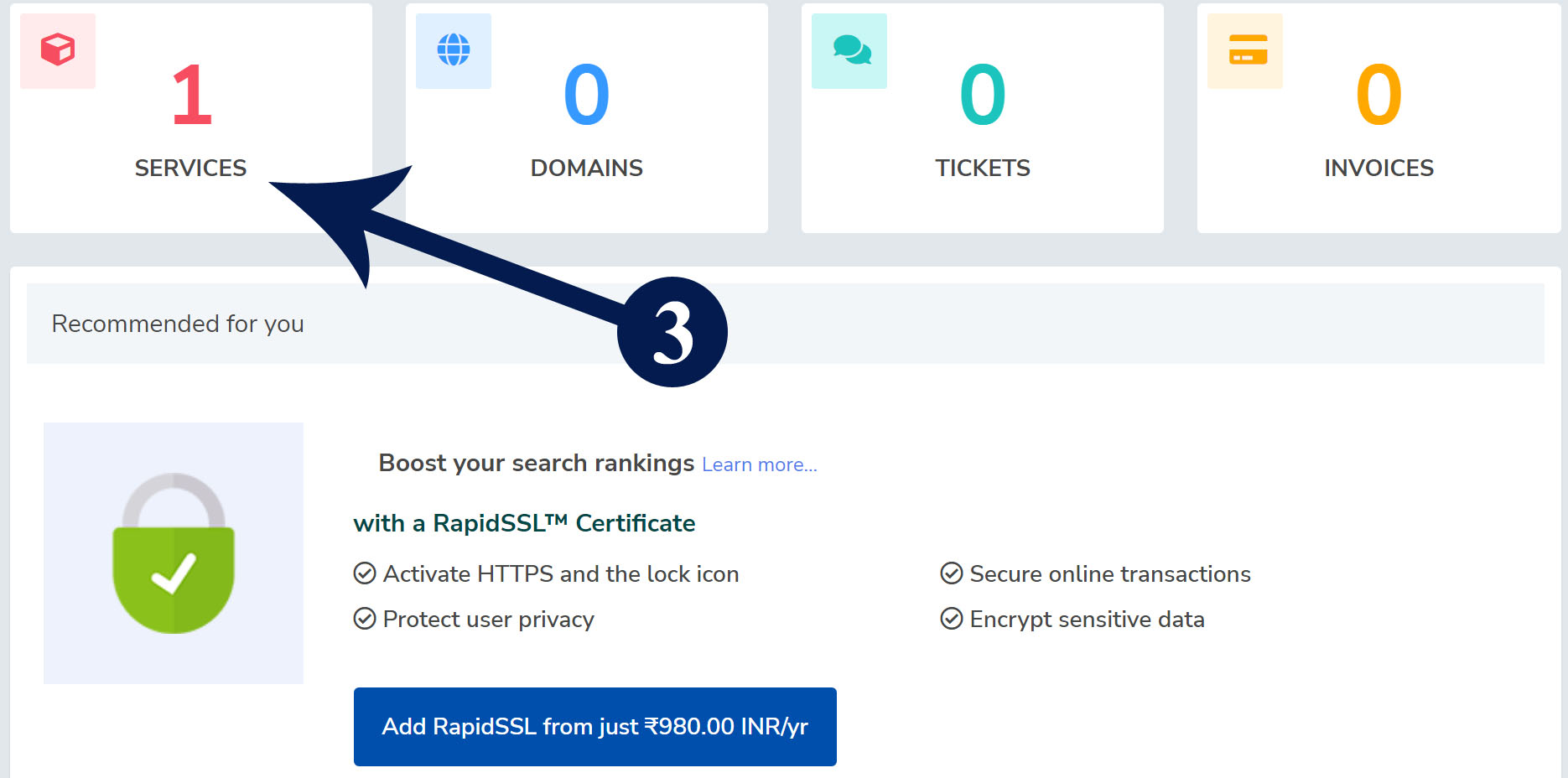 change your cPanel password from the Client Area